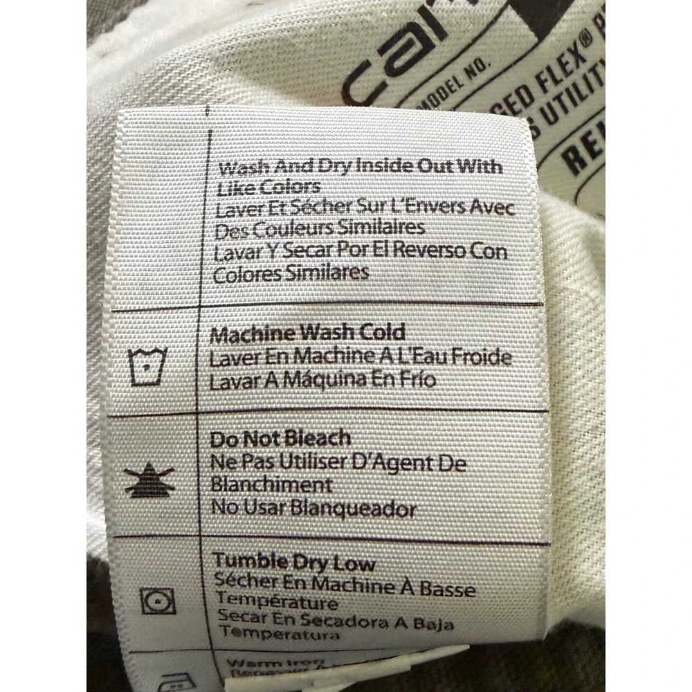 Carhartt Rugged Flex Relaxed Fit Canvas Utility Work Shorts Sz 44 Army Green